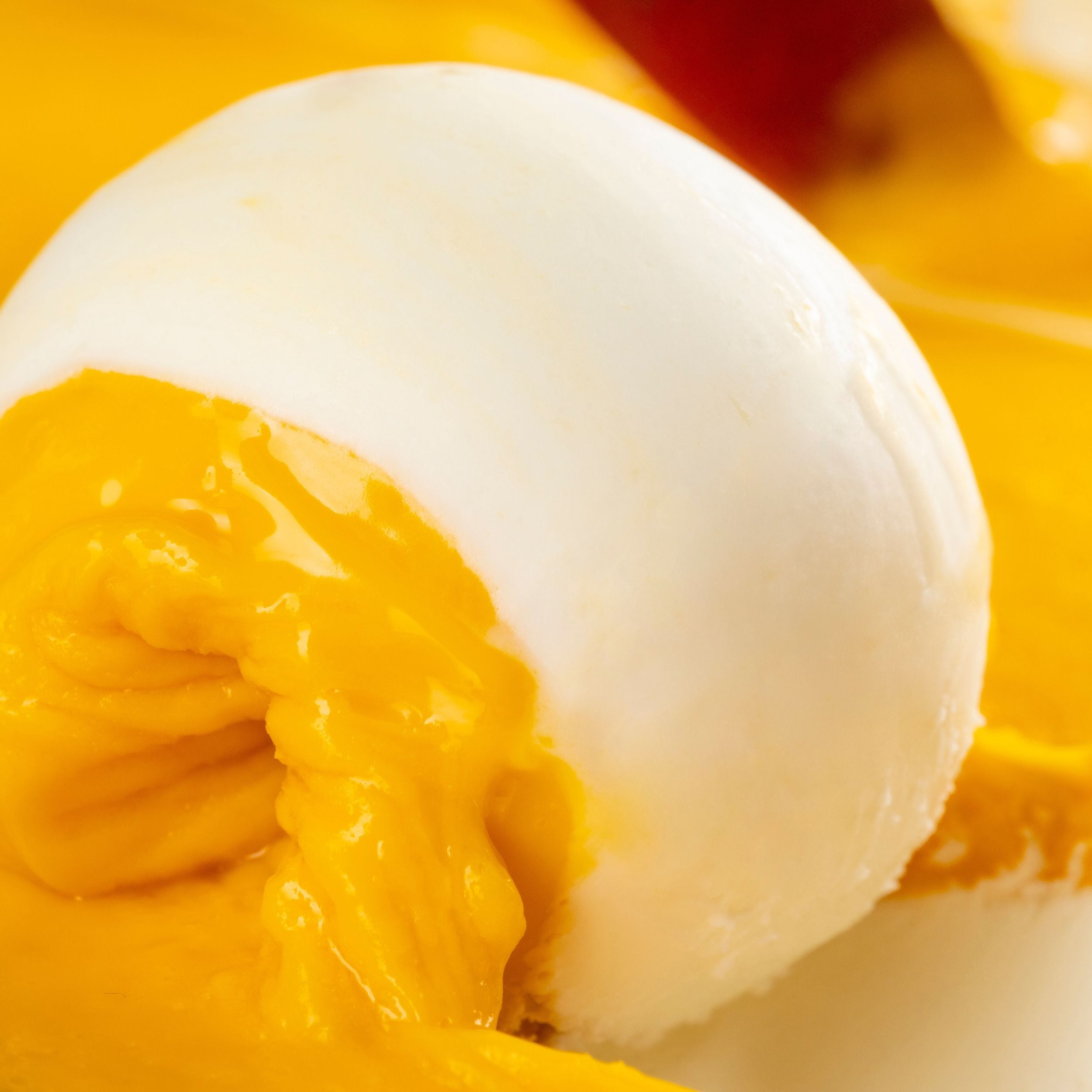 closeup cremoso al mango